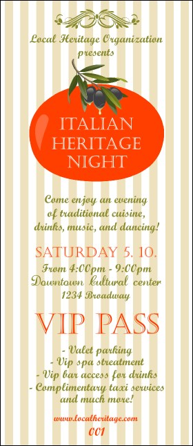 Tuscany VIP Pass Product Front