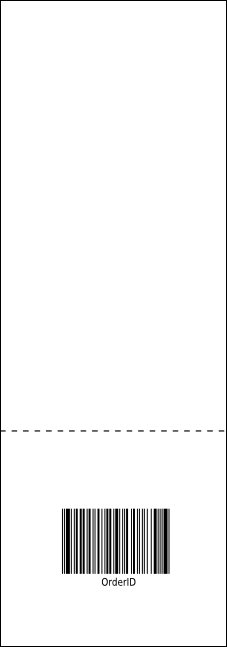 Orange Geometric Raffle Ticket Product Back