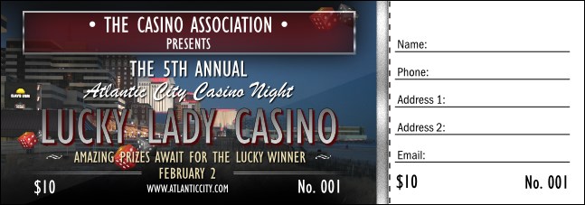 Atlantic City Raffle Ticket