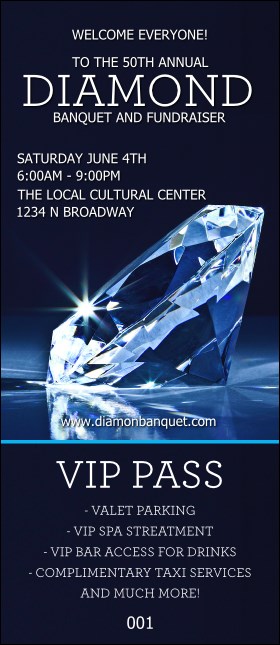 Diamond VIP Pass Product Front