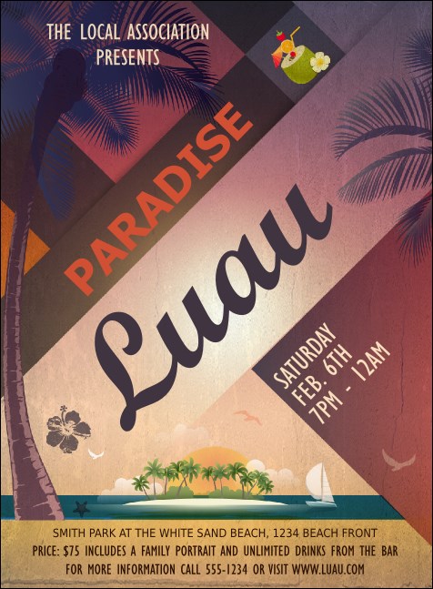Paradise Invitation Product Front