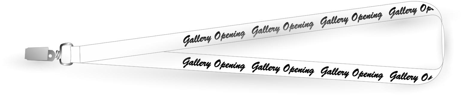 Casual Script Lanyard