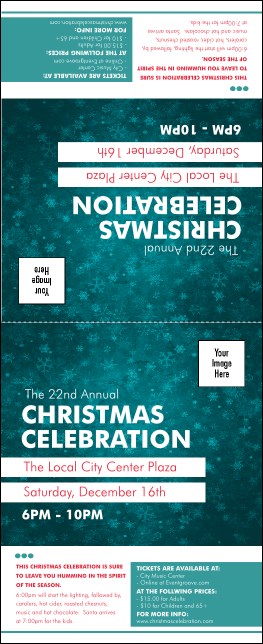 Holiday Snowflake Table Tent Product Front