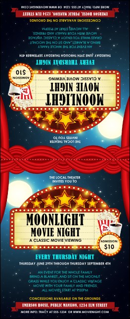 Movie Night Table Tent Product Front