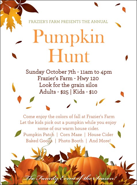 Pumpkin Patch Flyer Product Front