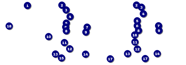Class Reunion Mascot Blue Reserved Event Ticket Front Field Markers