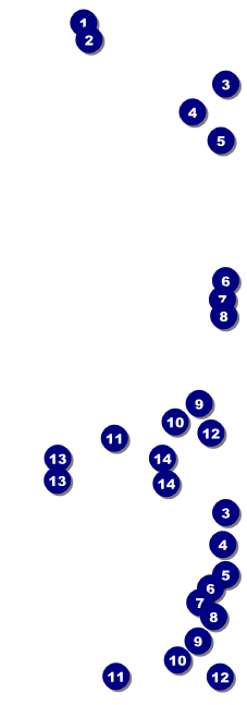 Australia Reserved Event Ticket Front Field Markers