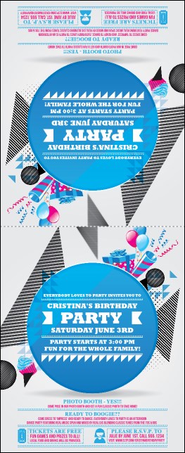 Birthday Geometric Table Tent Product Front