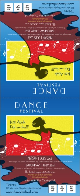 Dance Festival Table Tent Product Front