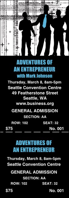 Business 001 Reserved Event Ticket Product Front