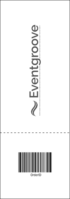 All Purpose Circles Black and White Raffle Ticket Product Back