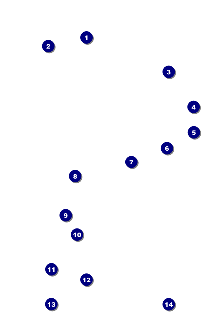 All Purpose Triangles Black and White Drink Ticket Front Field Markers