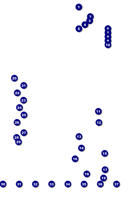 Fall Geometric Image Poster Front Field Markers