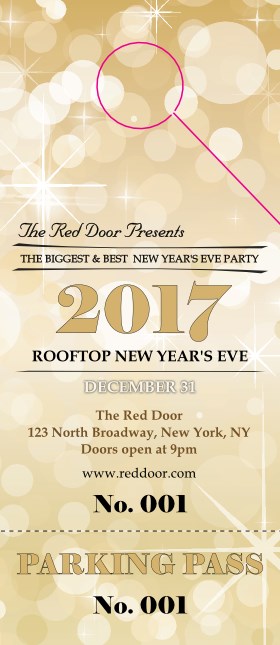 Gold Glitter Hang Tag