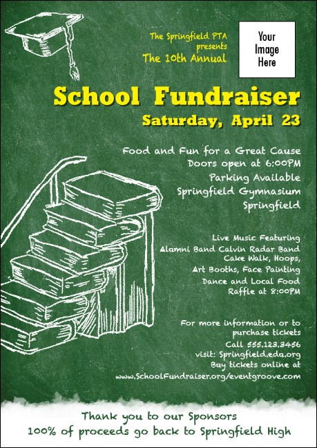 Education Chalk Board Postcard Mailer Product Front