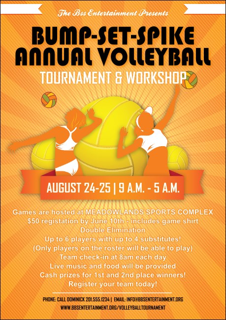 Volleyball Sun Rays Postcard Mailer Product Front