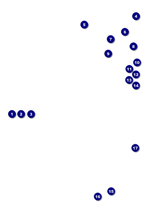 Toronto  Postcard Mailer (White) Front Field Markers