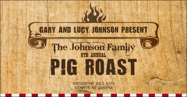Pig Roast Facebook Ad