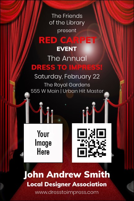 Red Carpet Economy Event Badge Economy Event Badge Product Front