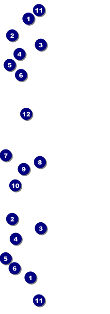 Sports Ticket 002 Blue & Orange Front Field Markers