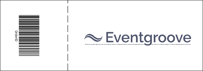 Green and Black General Admission Ticket Product Back