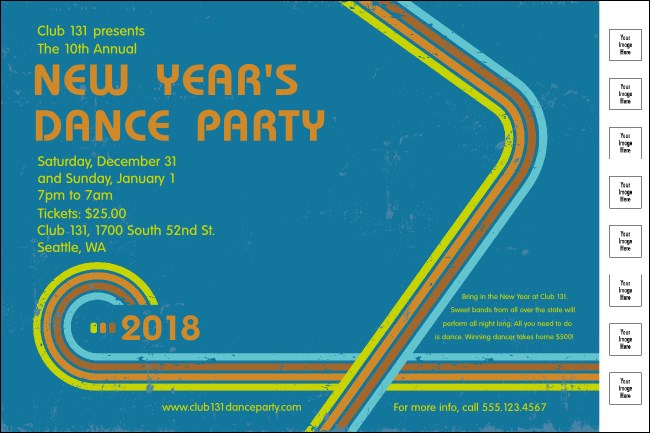 Retro Rainbow Logo Poster Product Front