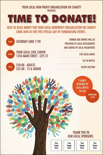Fundraiser Tree Poster Product Front