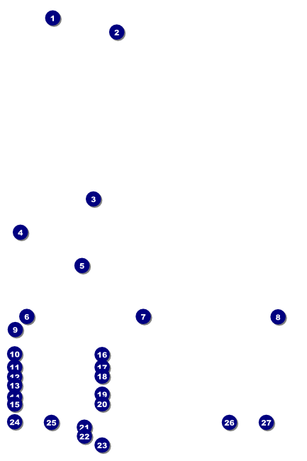 Football Purple Poster Front Field Markers