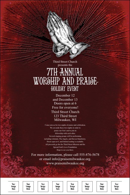 Gospel Praying Hands Poster Product Front