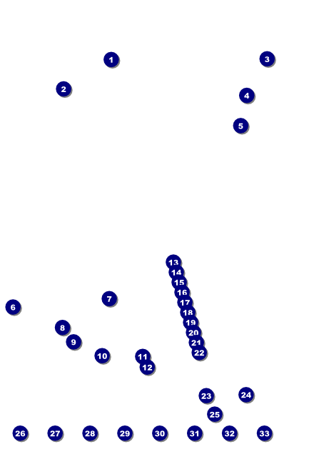 Rock Concert Blue Poster Front Field Markers