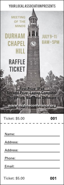 Chapel Hill Raffle Ticket