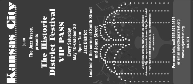 Kansas City VIP Pass (Black & white)