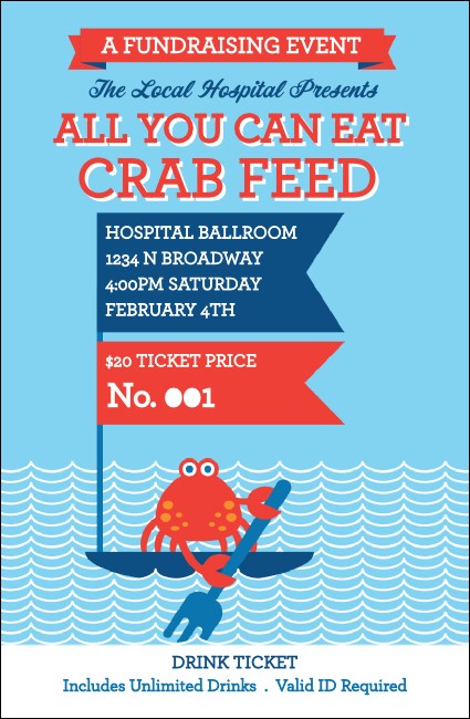 Crab Feed Drink Ticket Product Front