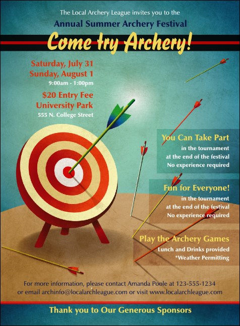 Archery Invitation Product Front