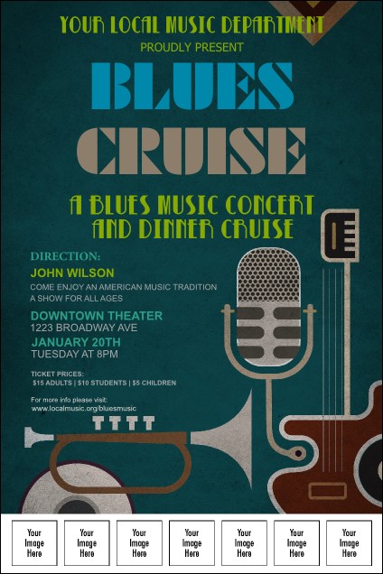 Blues Logo Poster Product Front