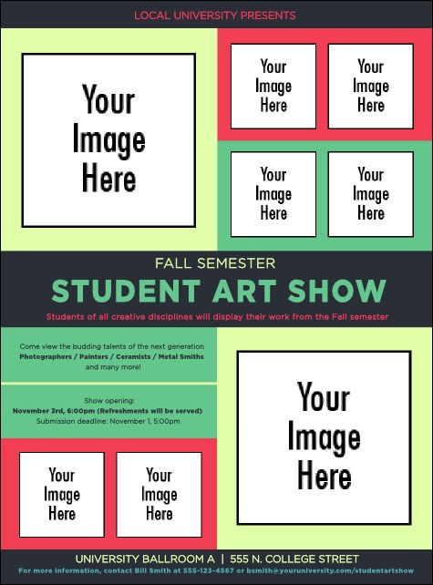 Image Upload Flyer Product Front