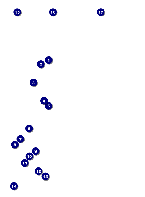 Sweet Sixteen Purple Chevron Invitation Front Field Markers