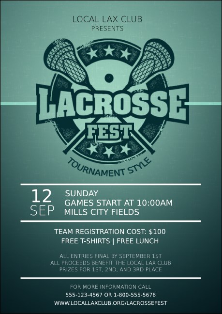 Lacrosse Club Flyer